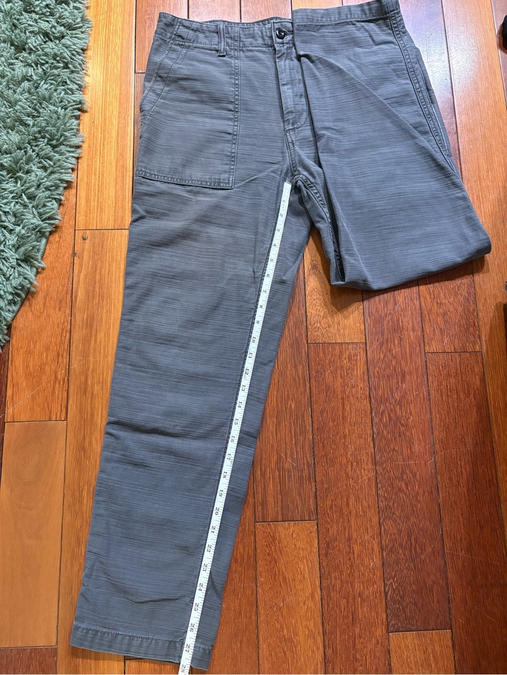 Outerknown Field Pant – Charcoal Gray – Size 31x31 (Cinch Tabs, Older Style) - Picture 7 of 8